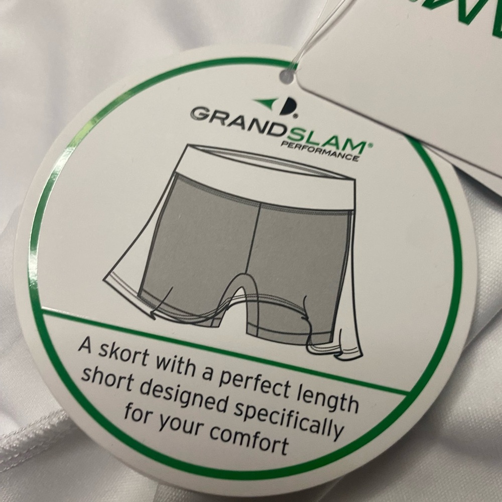 Grand Slam White Skirt with Racket Print - Picture 6 of 6